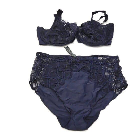 Sans Complexe Damen BH Büstenhalter Dessous Elise Komfort Blau Marine 95E