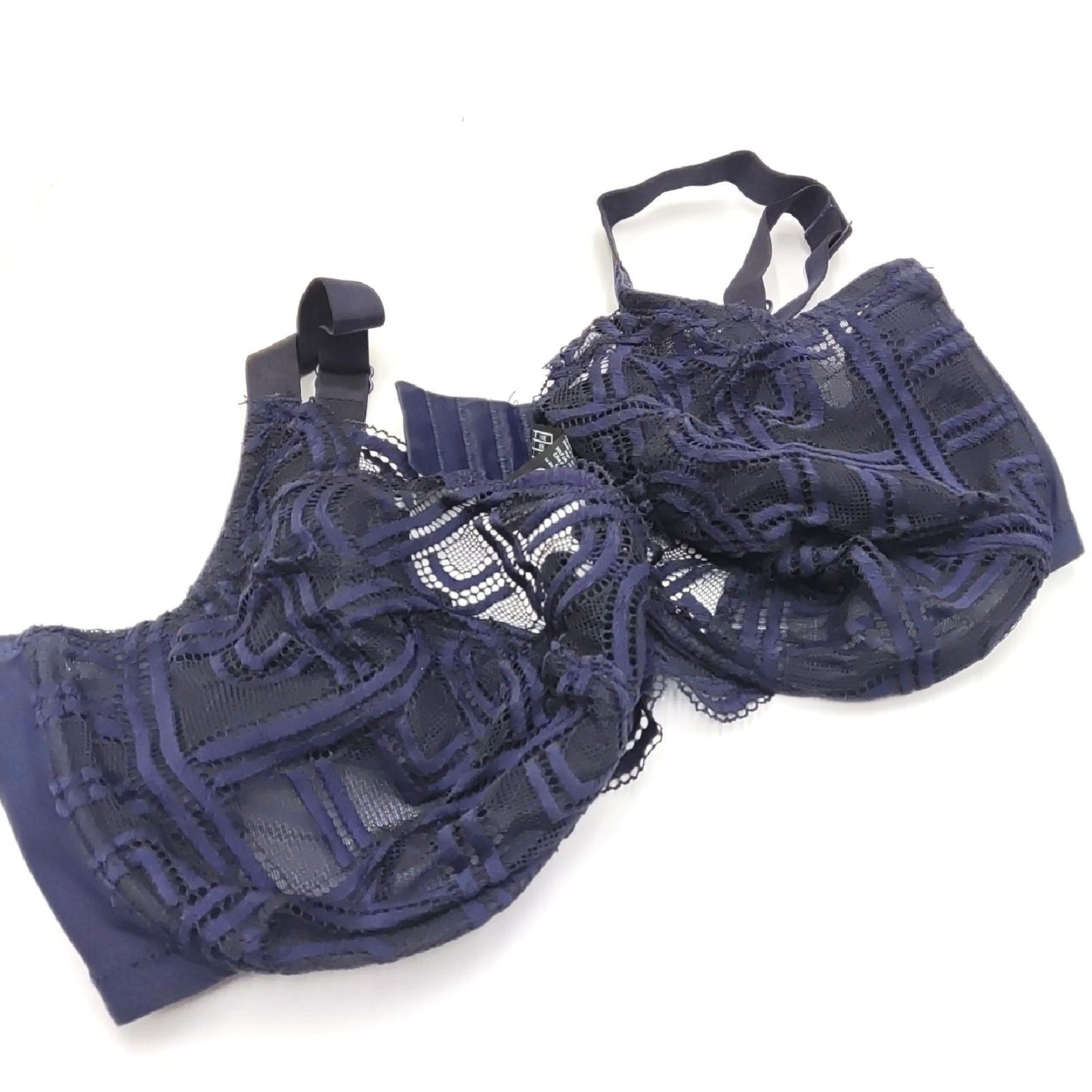 Sans Complexe Damen BH Büstenhalter Dessous Elise Komfort Blau Marine 95E