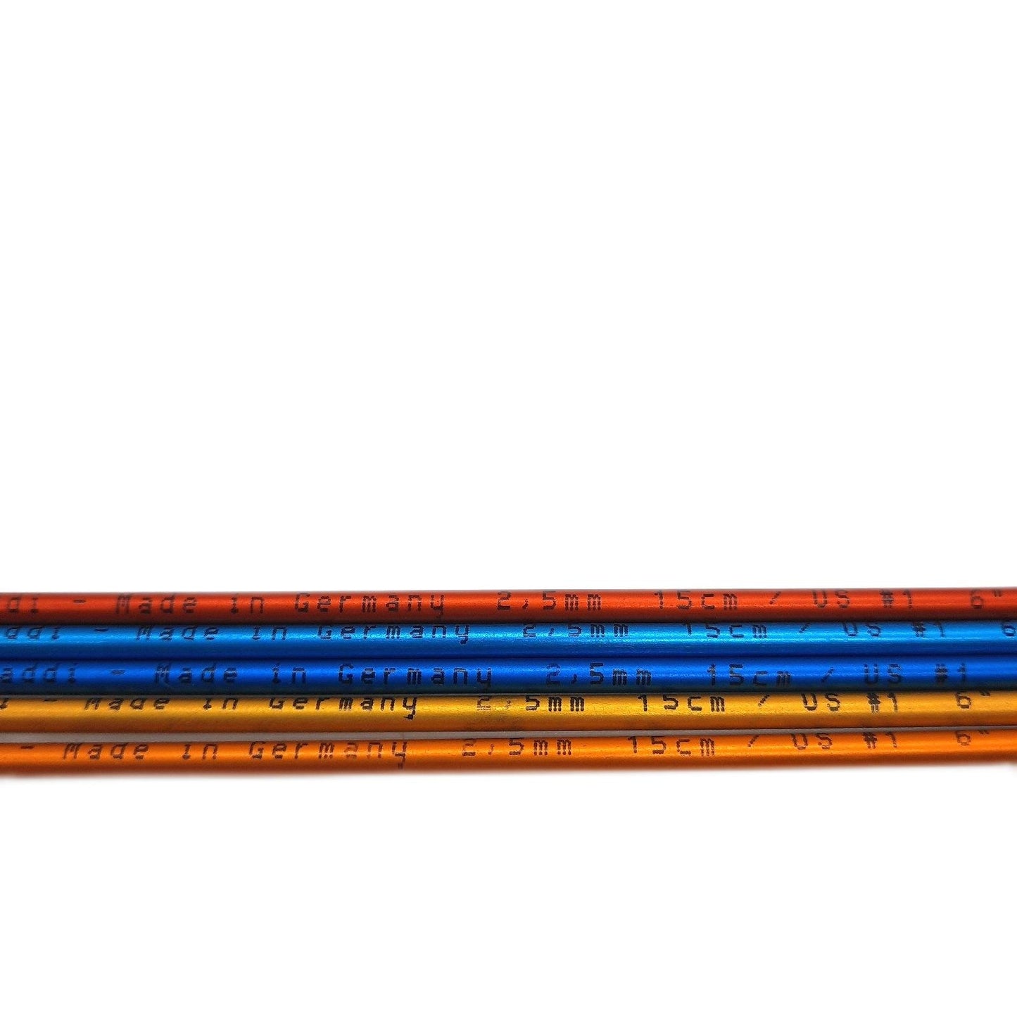 Addi Nadelspiel Aluminium Mehrfarbig 15cm 2.5mm Gerade Stricknadeln