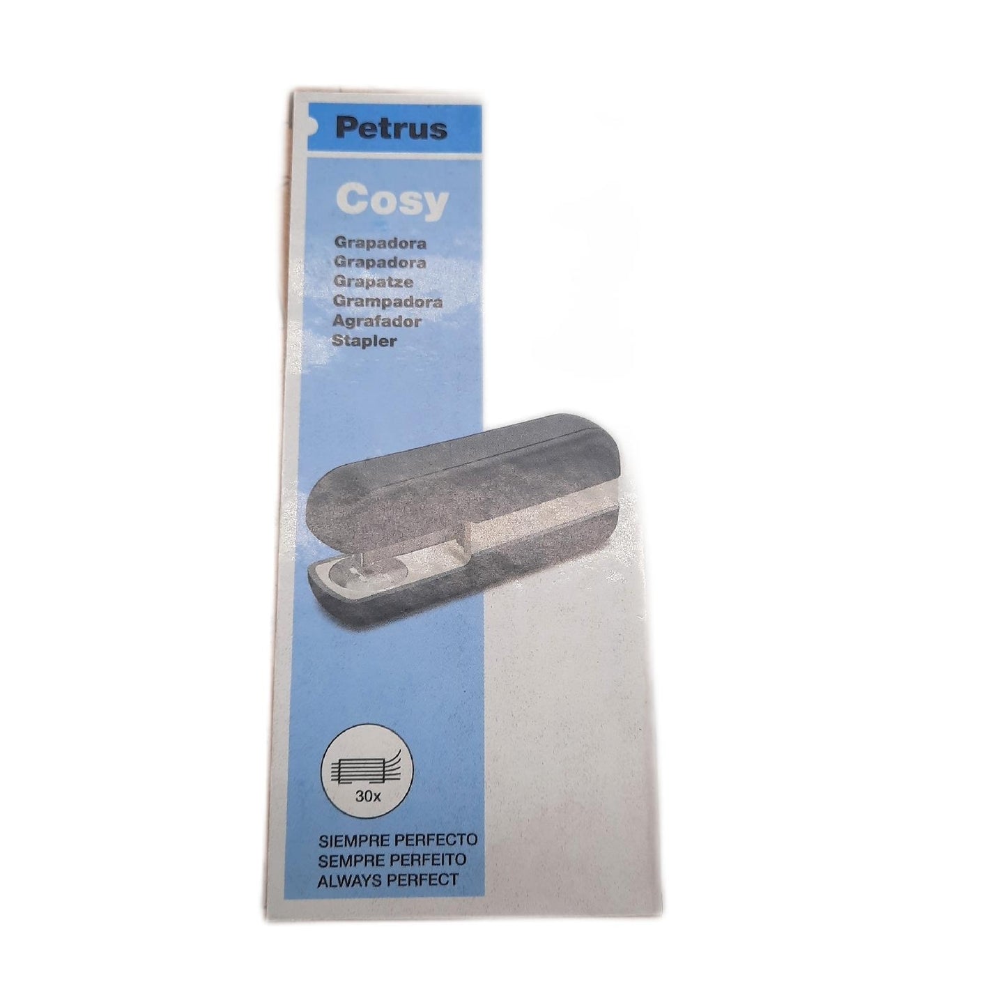 Heftgerät Petrus Cosy 30 Blatt samtgrau Staplers Basic Supplies14