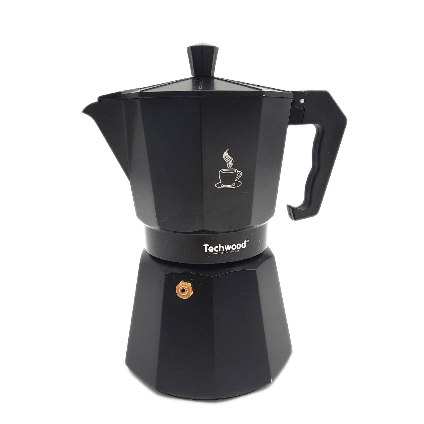 Techwood Kaffeekocher Haushaltswaren Cafeti Moka 6 Tassen kompatibel alle Herdarten Küchenhelfer