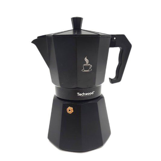 Techwood Kaffeekocher Haushaltswaren Cafeti Moka 6 Tassen kompatibel alle Herdarten Küchenhelfer