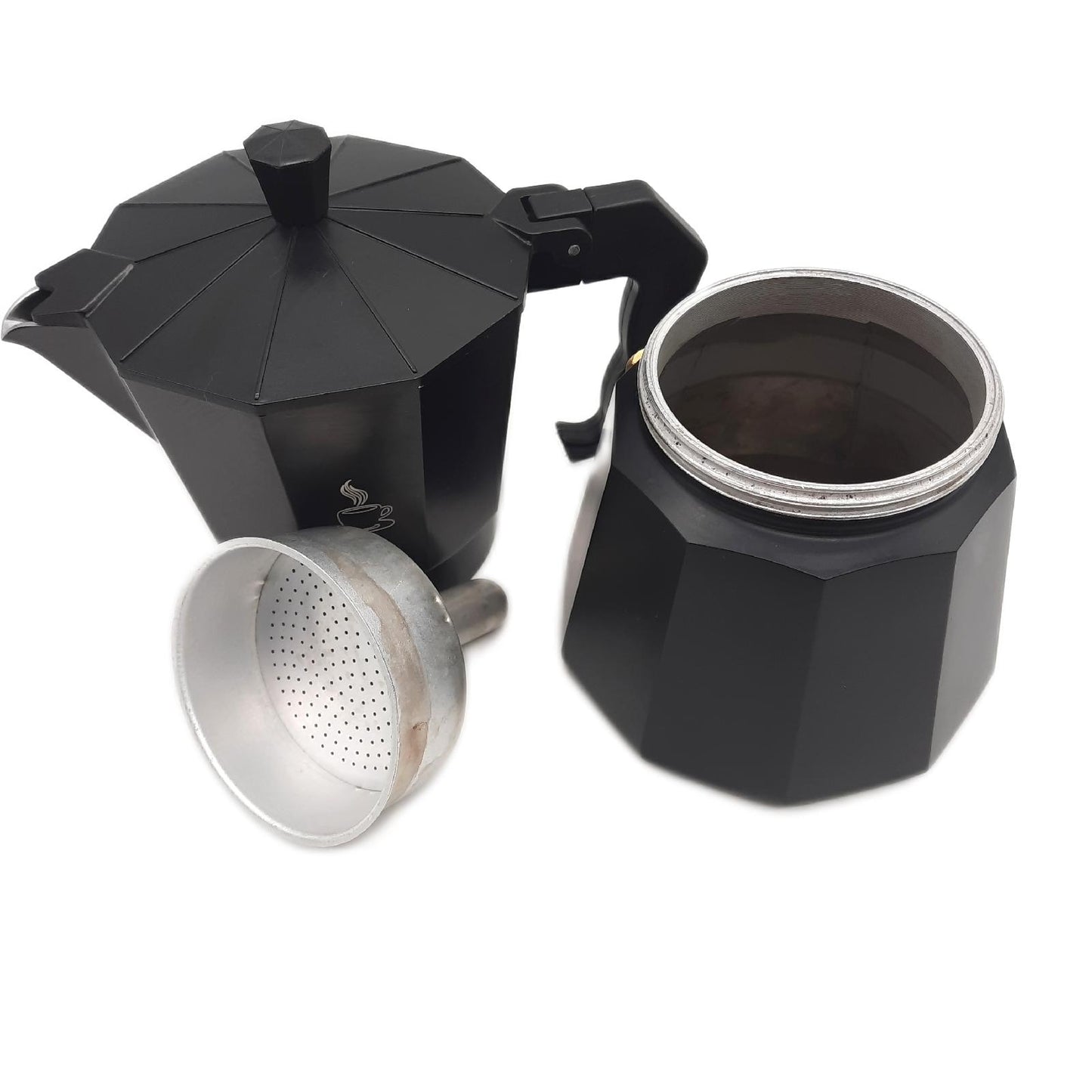 Techwood Kaffeekocher Haushaltswaren Cafeti Moka 6 Tassen kompatibel alle Herdarten Küchenhelfer