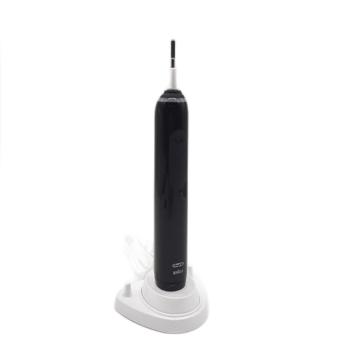 Oral-B Pro Series 3 Elektrische Zahnbürste inkl. 3 Aufsteckbürsten 3 Putzmodi Designed by Braun Schwarz