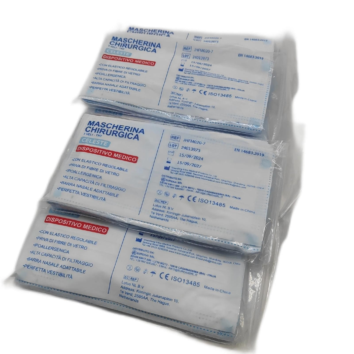 StoneStone Medical100 OP Masken Typ IIR EN14683 3 lagig BFE 98 Prozent Mundschutzspritzfest verstellbarer Nasenbuegel 100 Stueck