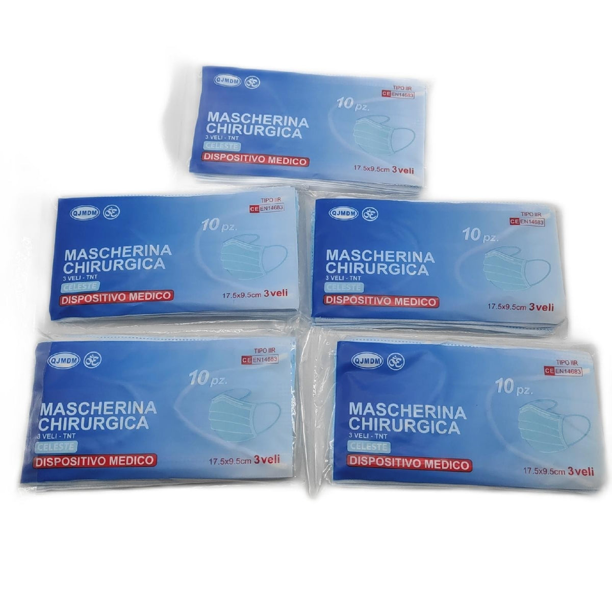 StoneStone Medical100 OP Masken Typ IIR EN14683 3 lagig BFE 98 Prozent Mundschutzspritzfest verstellbarer Nasenbuegel 100 Stueck