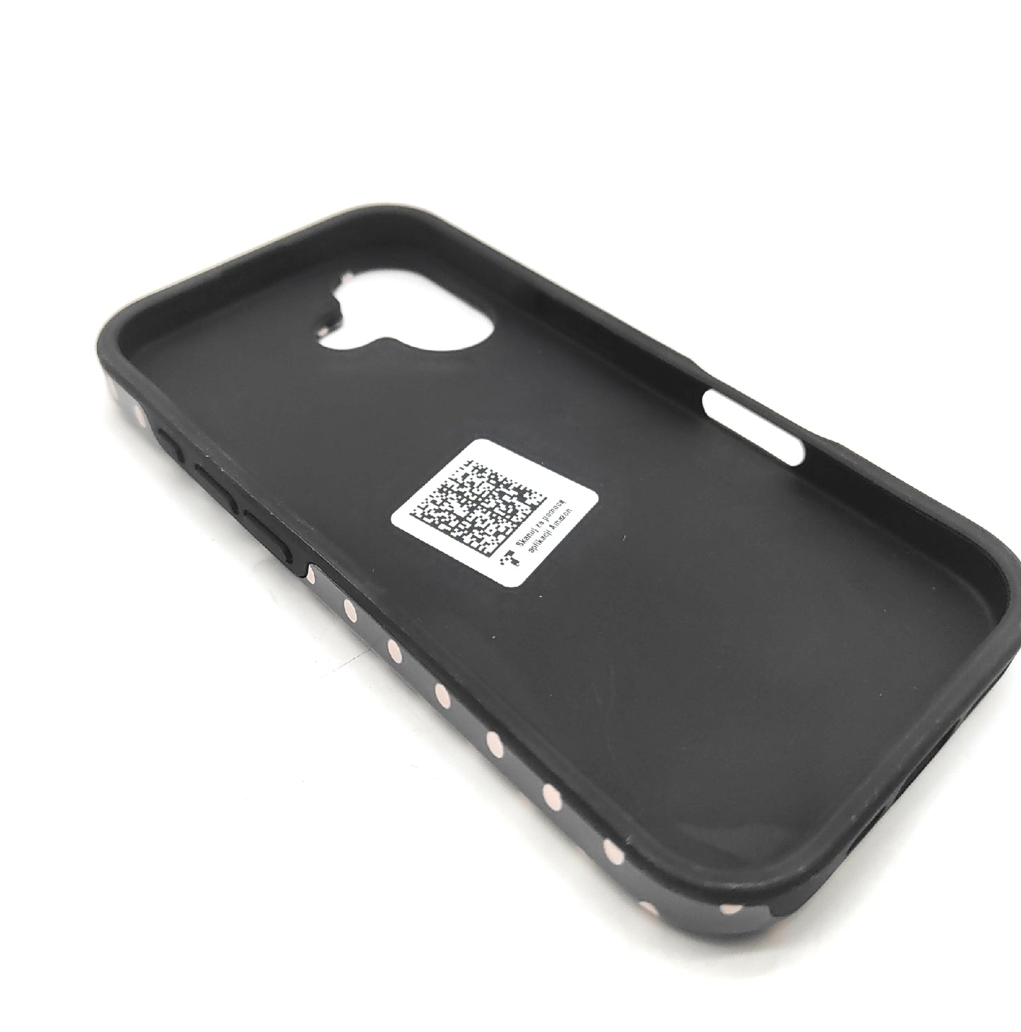 Apple iPhone Hülle Handy Zubehör iPhone 16 Braun Polka Dots Bohemian Stil kab