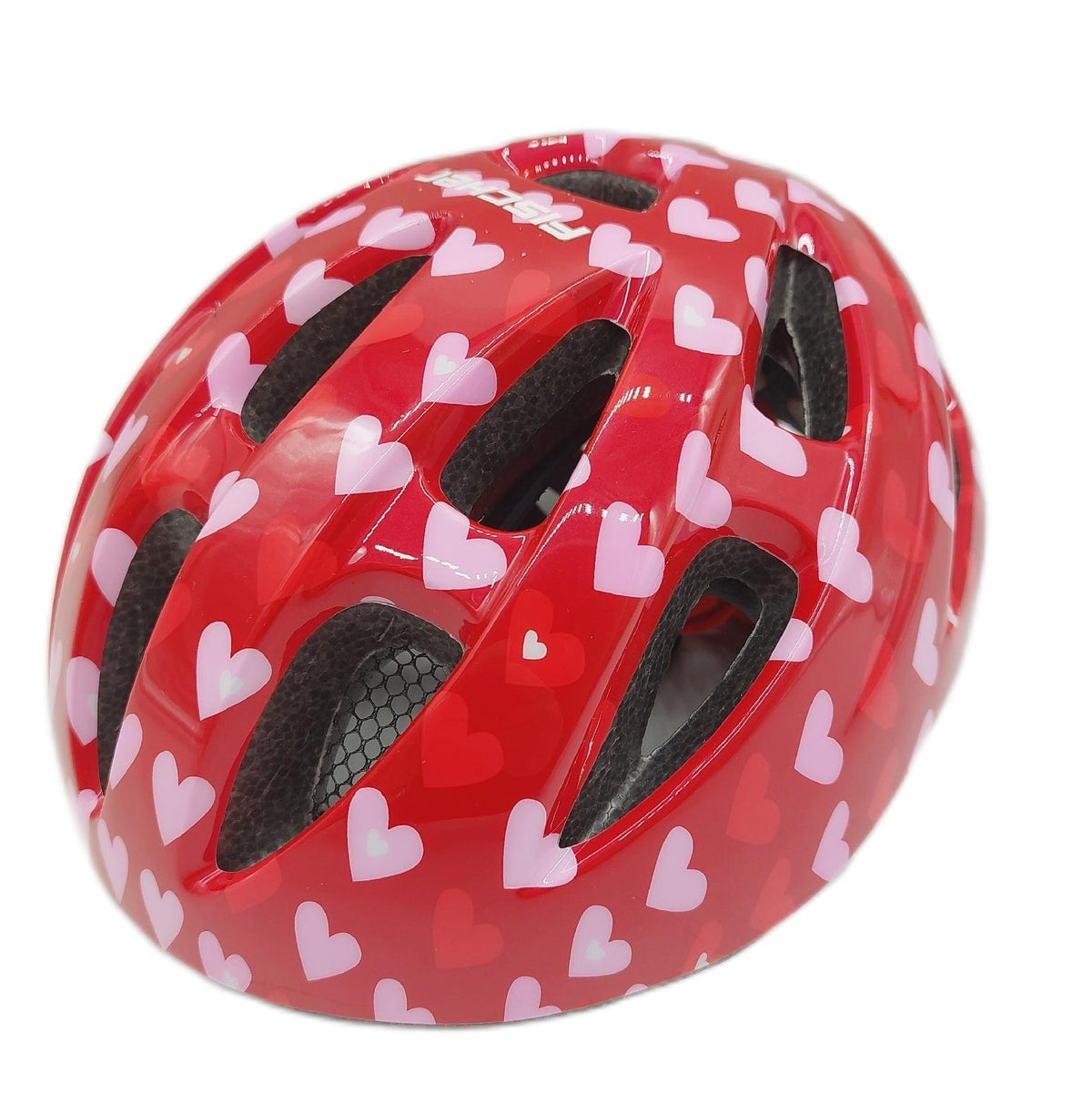 FISCHER Fahrradhelm Kinderhelm Jugendhelm Eule XSS 48 54 cm Weiss mit Beleuchtung hohe Sicherheit
