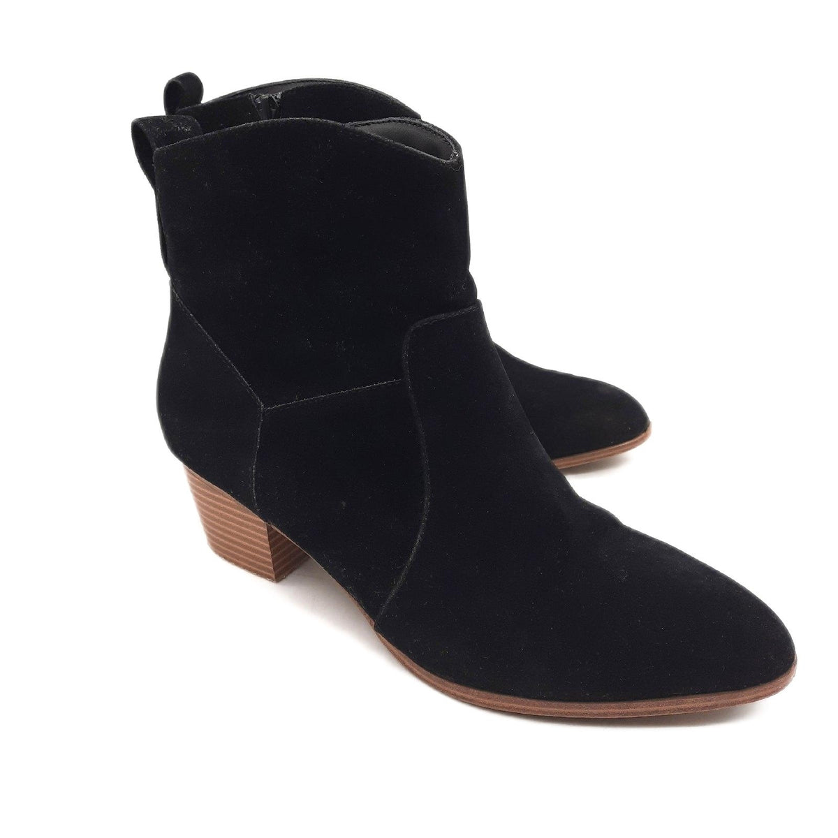 Amazon Essentials Damen Western-Stiefeletten Mit Gestapeltem Absatz, Schwarz, 39 EU