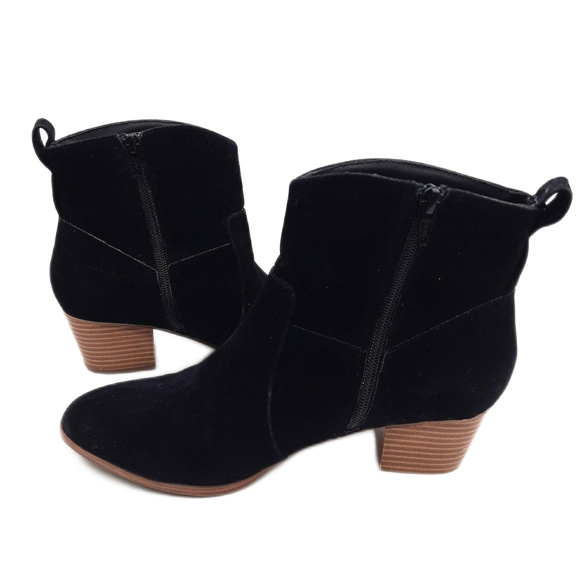 Amazon Essentials Damen Western-Stiefeletten Mit Gestapeltem Absatz, Schwarz, 39 EU