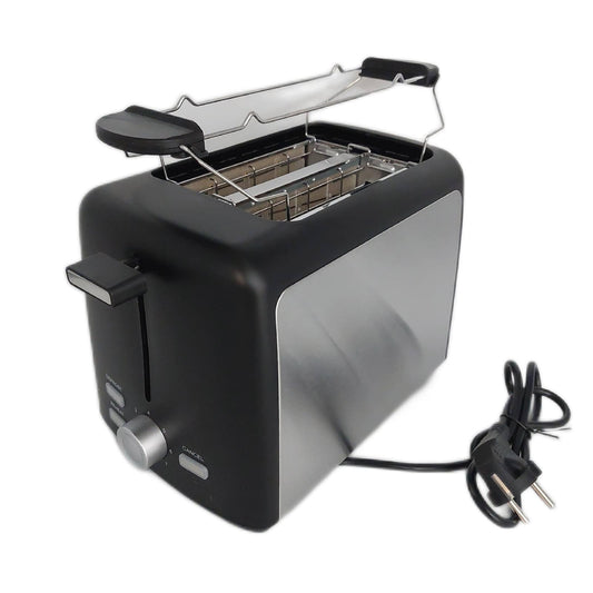 Amazon Basics 2 Scheiben Toaster 7 Braeunungsstufen Herausnehmbarer Toastereinsatz weiß