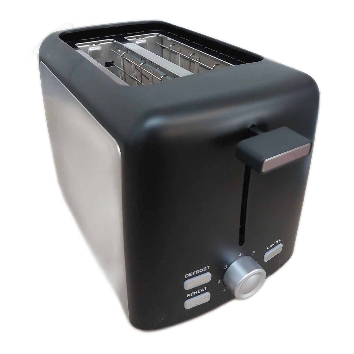 Amazon Basics 2 Scheiben Toaster 7 Braeunungsstufen Herausnehmbarer Toastereinsatz weiß