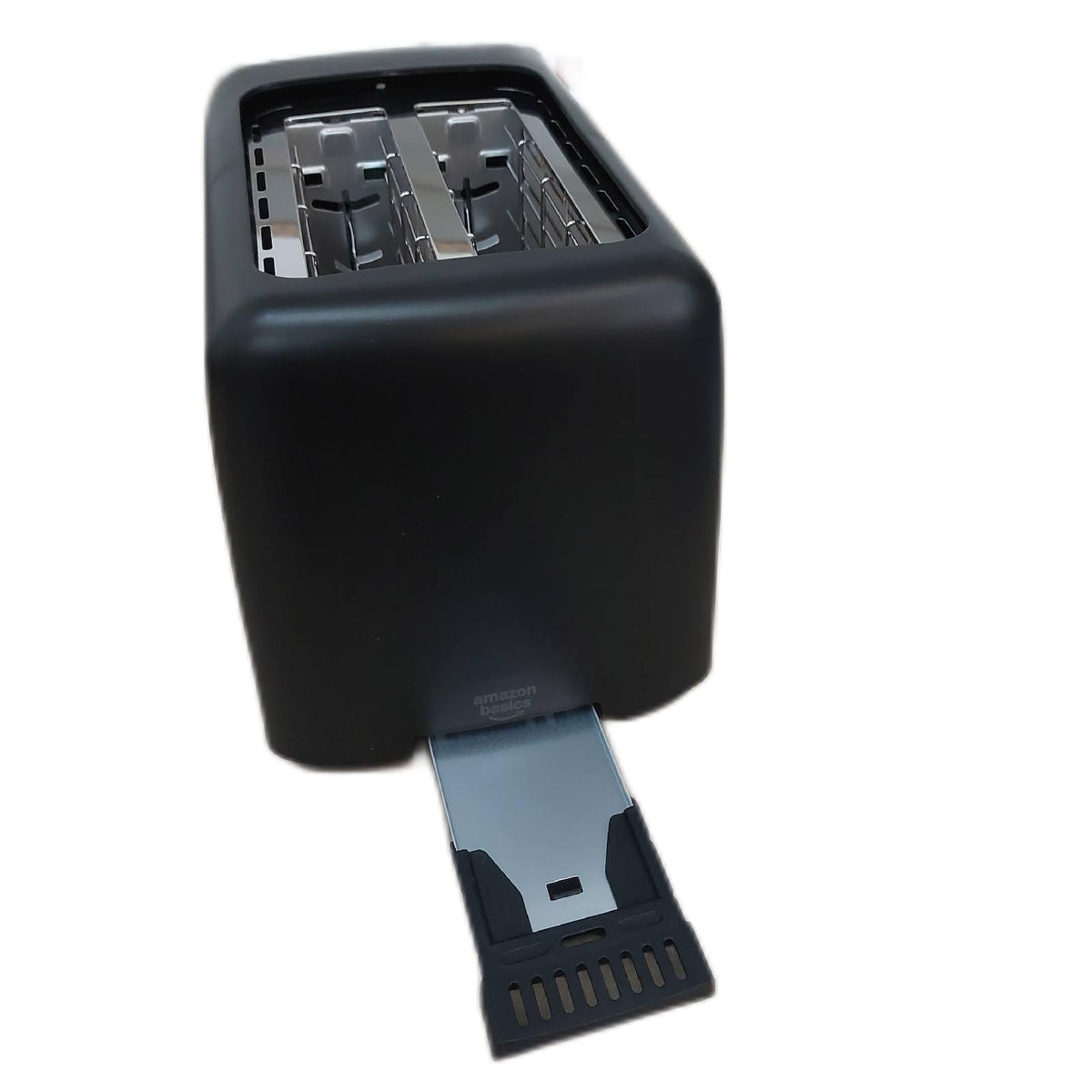 Amazon Basics 2 Scheiben Toaster 7 Braeunungsstufen Herausnehmbarer Toastereinsatz weiß