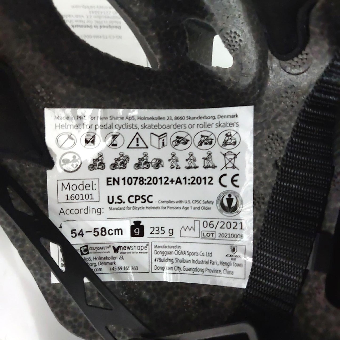 Crazy Safety Cool Kinder Fahrradhelm kleine Delle hinten ohne OVP