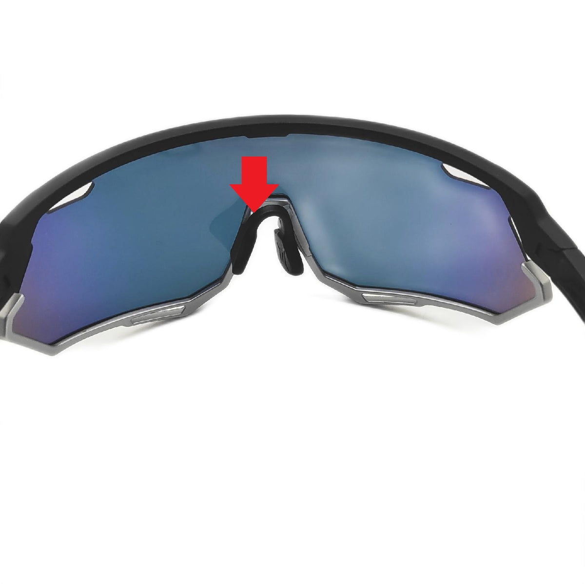 Bircenpro Sportbrille Sonnenbrille Herren Damen UV Schutz Nasenbügel defekt
