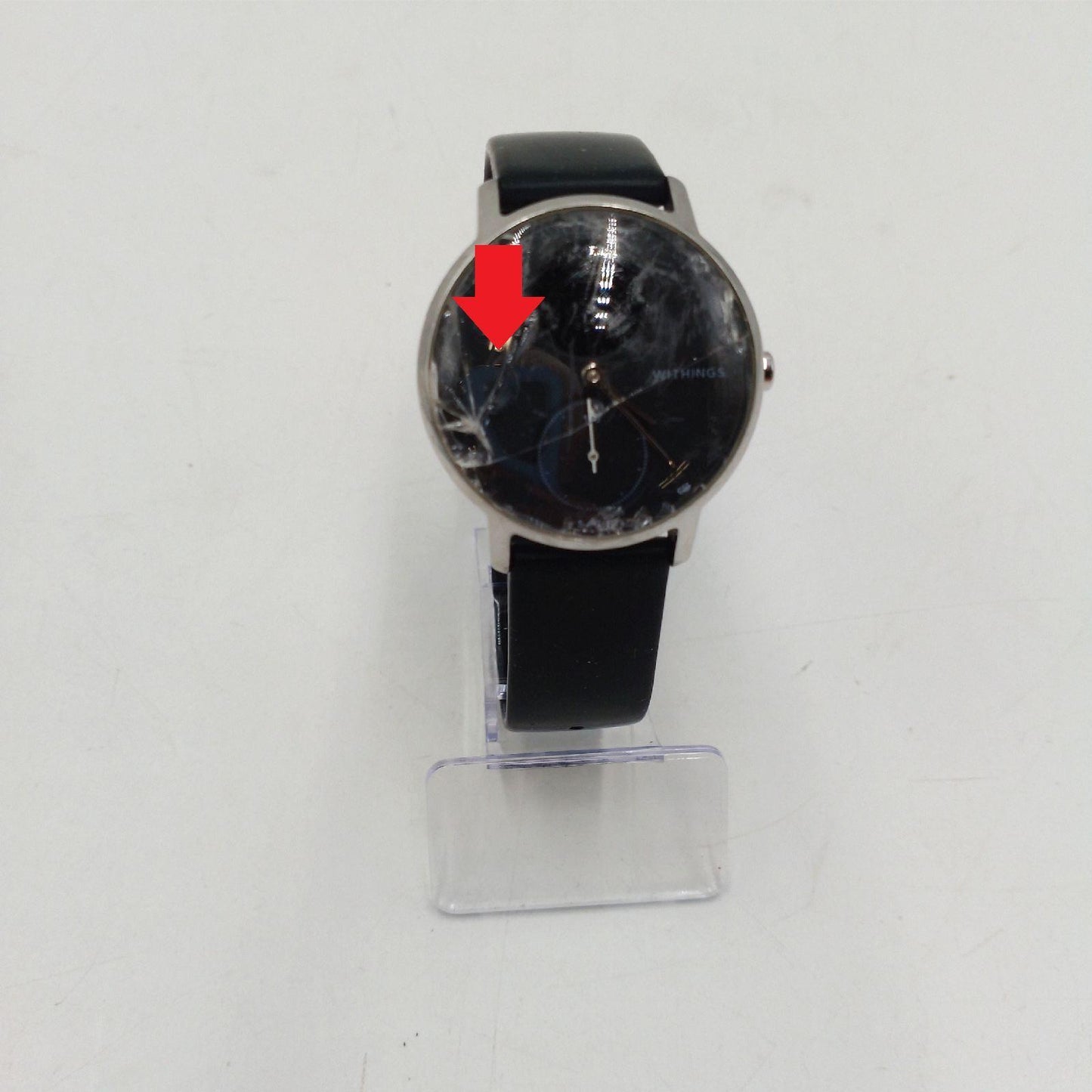 Withings Steel HR Hybrid Smartwatch Defekt Glas Sprung Uhr Lässt Sich Nicht Anschalten Ersatz