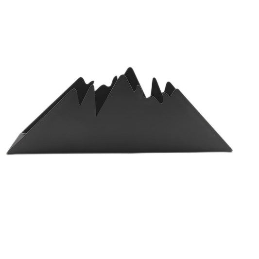 Fisura Serviettenhalter Küchenzubehör Bergmotiv Design Schwarz elegant praktisch Tischdekoration