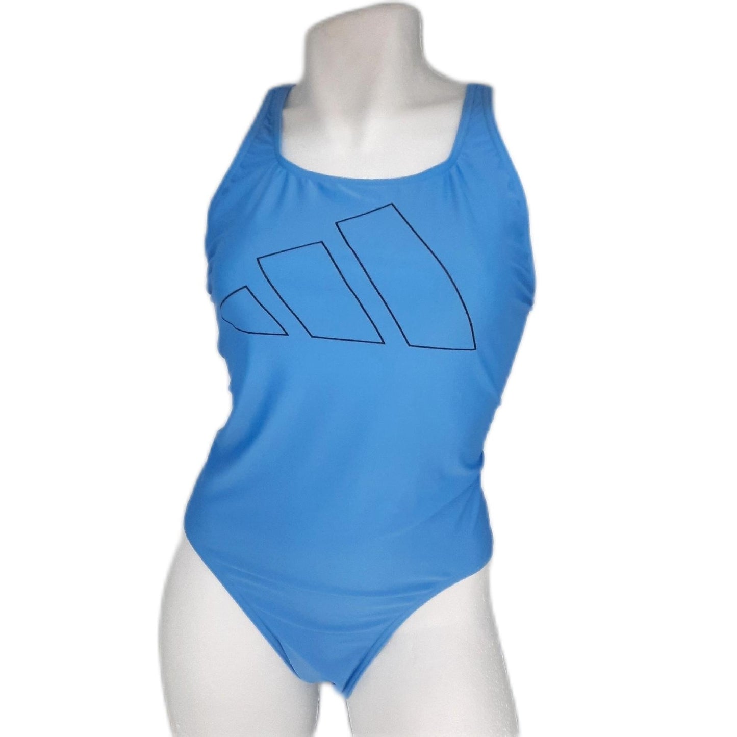 Adidas Damen Badeanzug Sportbekleidung Big Bars Blue Burst Schwimmbekleidung Fitness