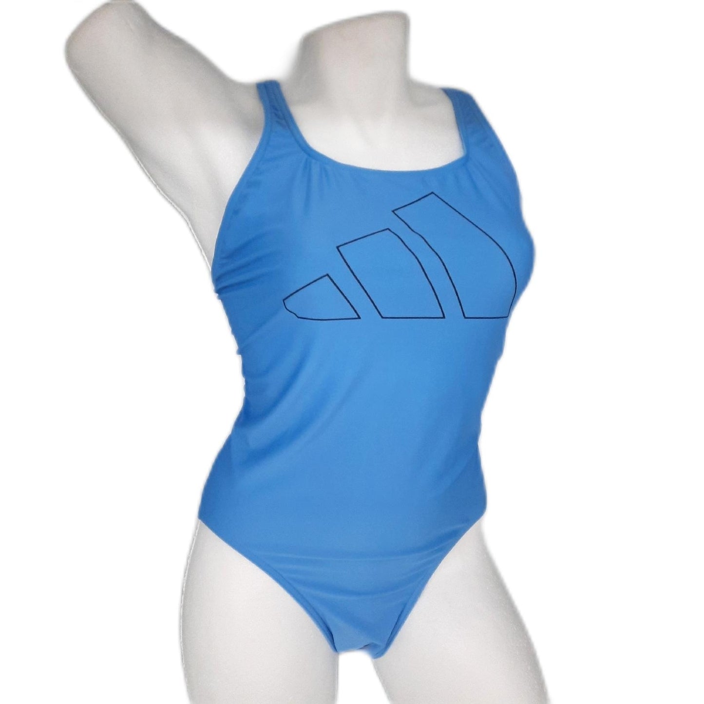 Adidas Damen Badeanzug Sportbekleidung Big Bars Blue Burst Schwimmbekleidung Fitness