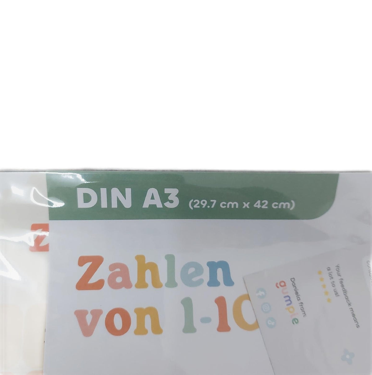 Gumpie Zahlen von 1-100 Lernposter für Kinder 1. Klasse DIN A3 - Zahlenposter Grundschule Mathe zum spielerischen Rechnen - Klassenzimmer & Kinderzimmer Deko als Rechenhilfe - Hundertertafel