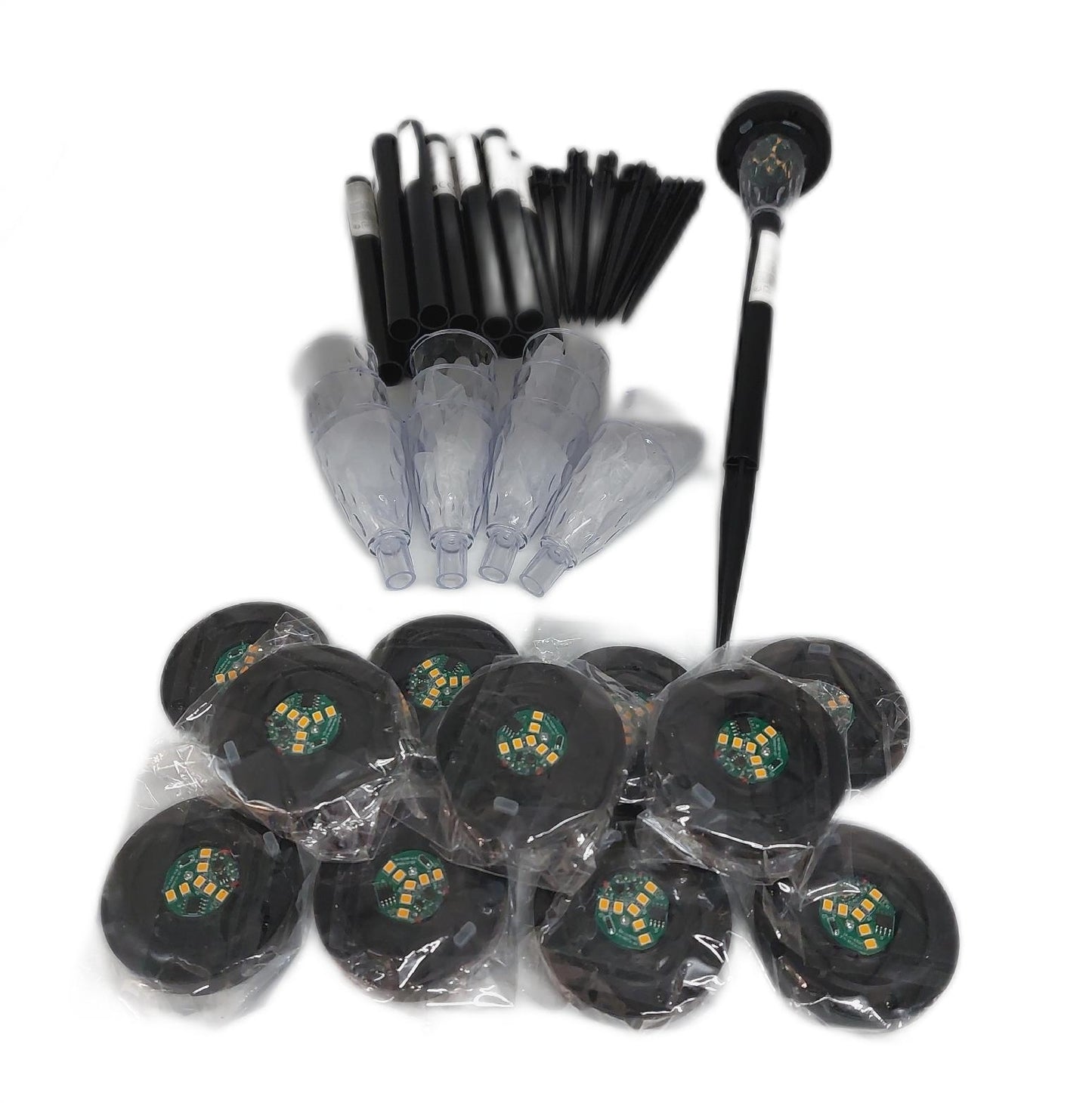 FIFlying Solarlampen Außenbeleuchtung Gartendekoration Set 12 Stück Warmweiß LED Beleuchtung