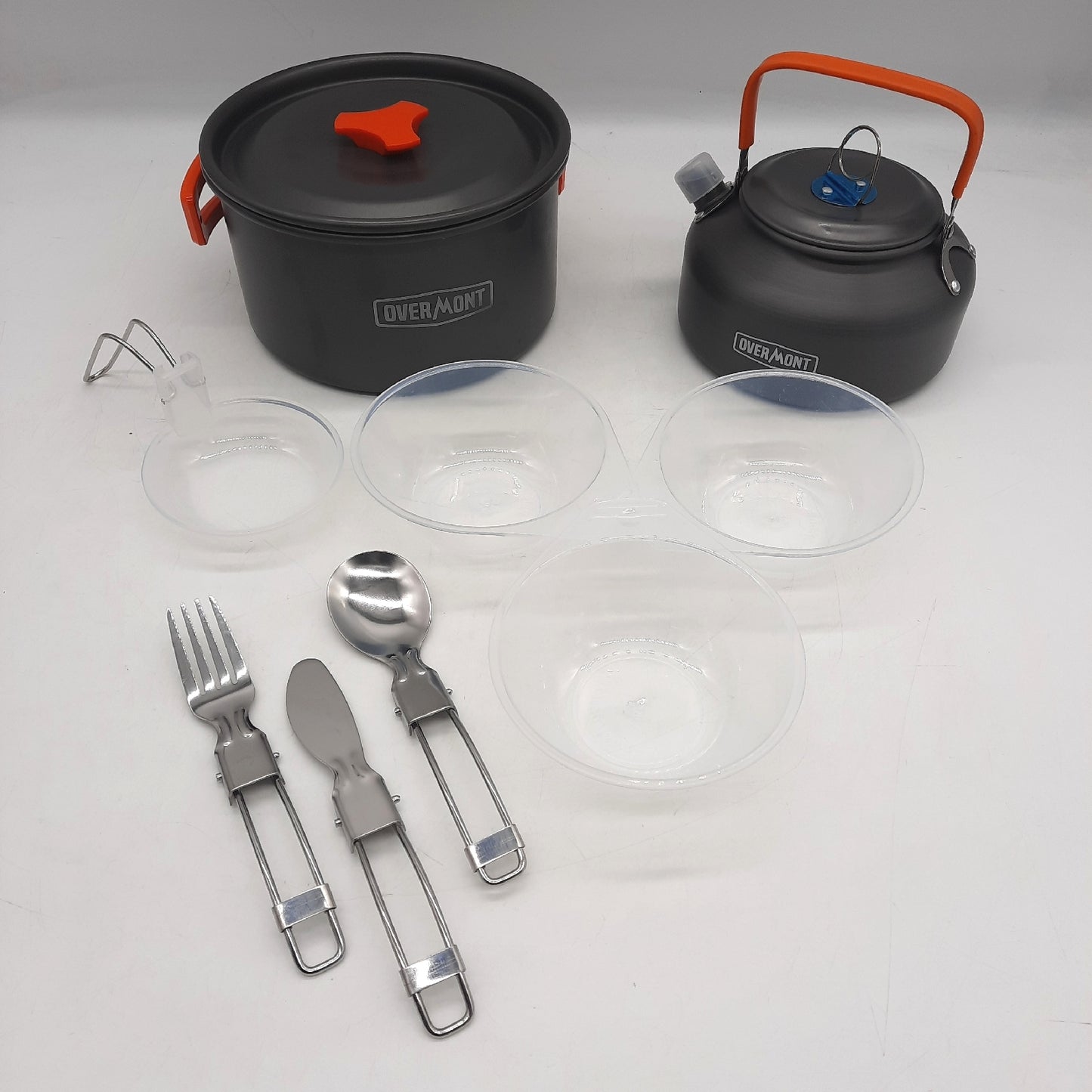 OVERMONT Camping Topfset 1 pcs Pfannenset aus haltbarem Aluminiu - Unvollständig