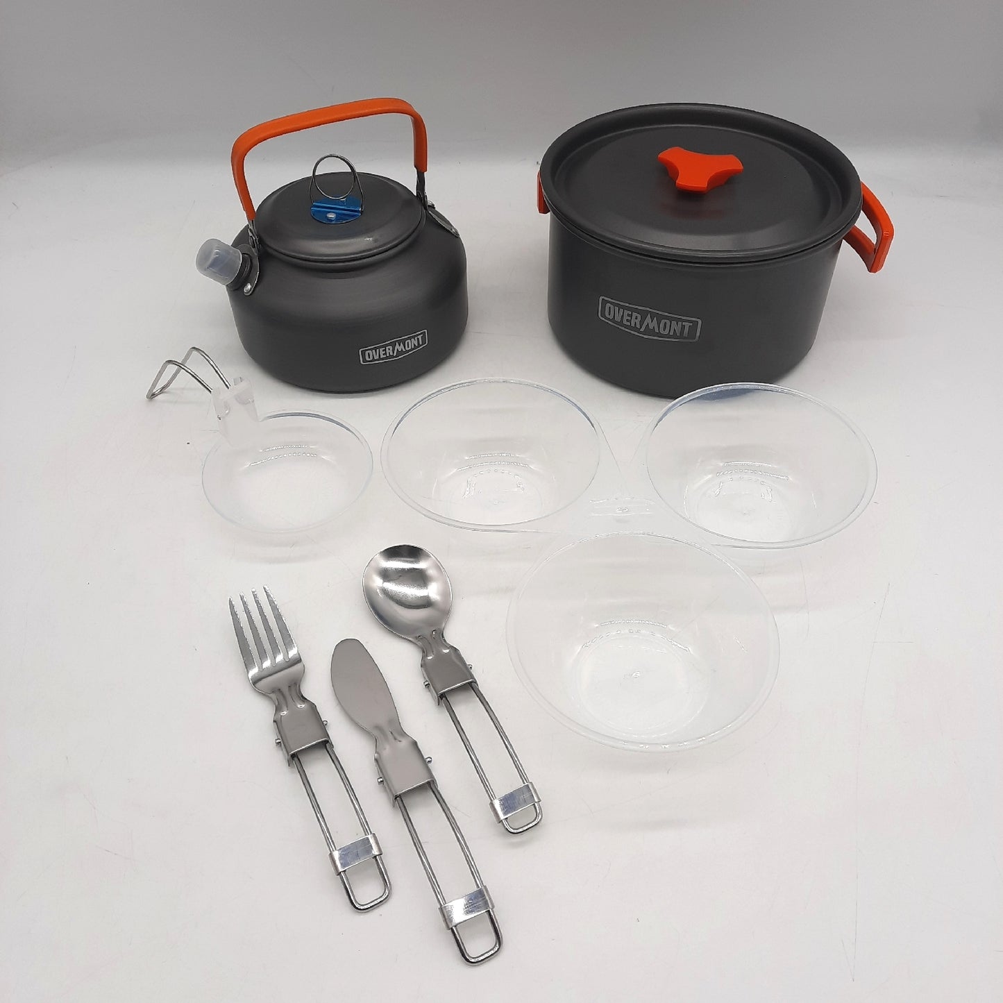 OVERMONT Camping Topfset 1 pcs Pfannenset aus haltbarem Aluminiu - Unvollständig
