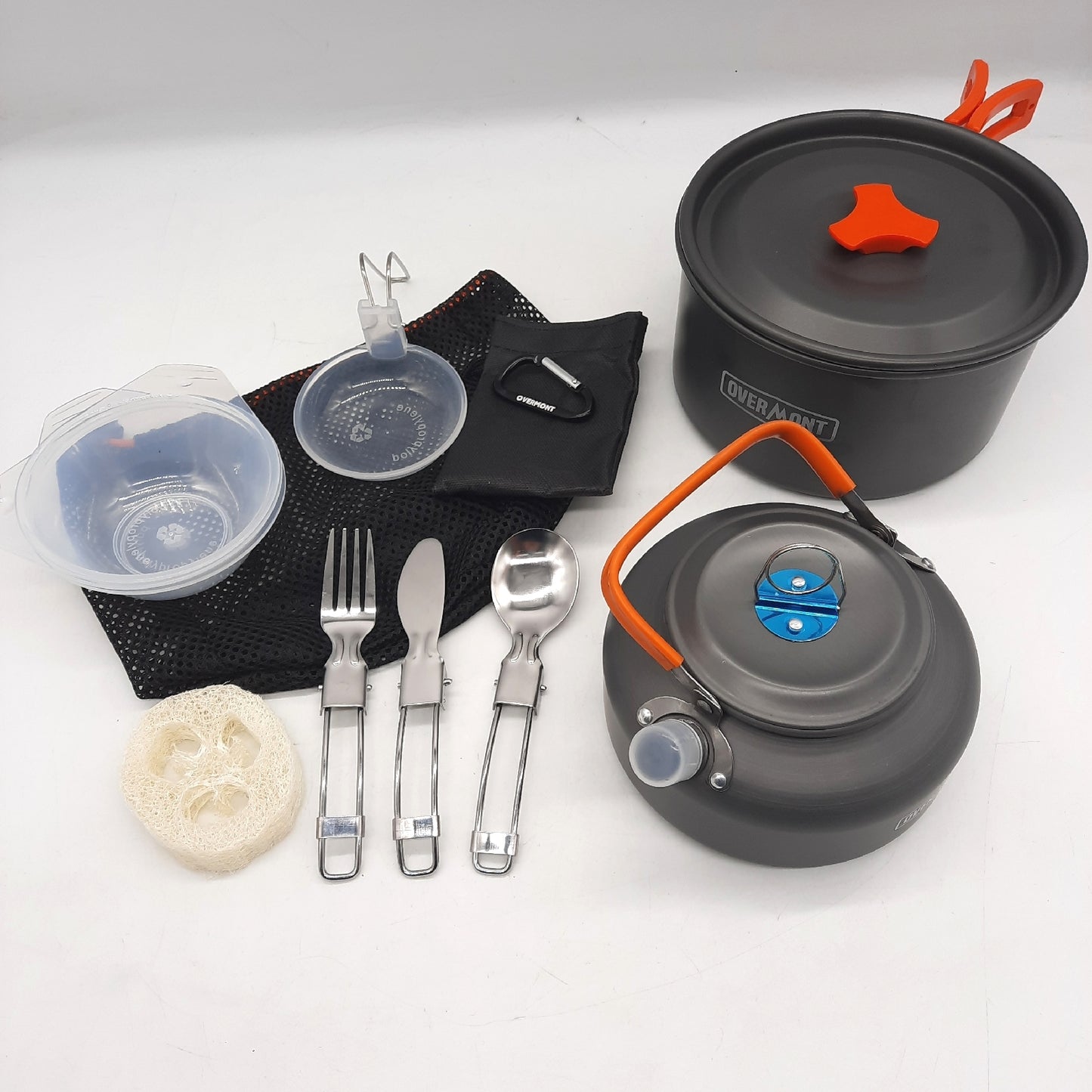 OVERMONT Camping Topfset 1 pcs Pfannenset aus haltbarem Aluminiu - Unvollständig