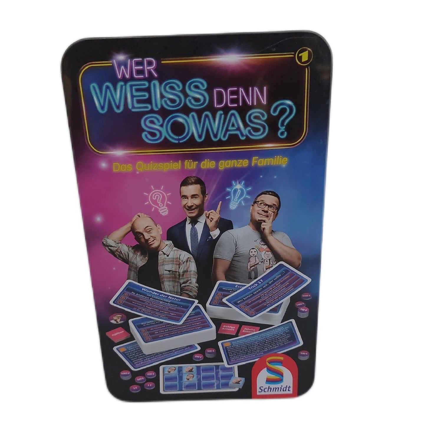 Schmidt Spiele Brettspiel Gesellschaftsspiel 51441 Wer Weiss denn sowas Bring Mich Quizspaß Spiel