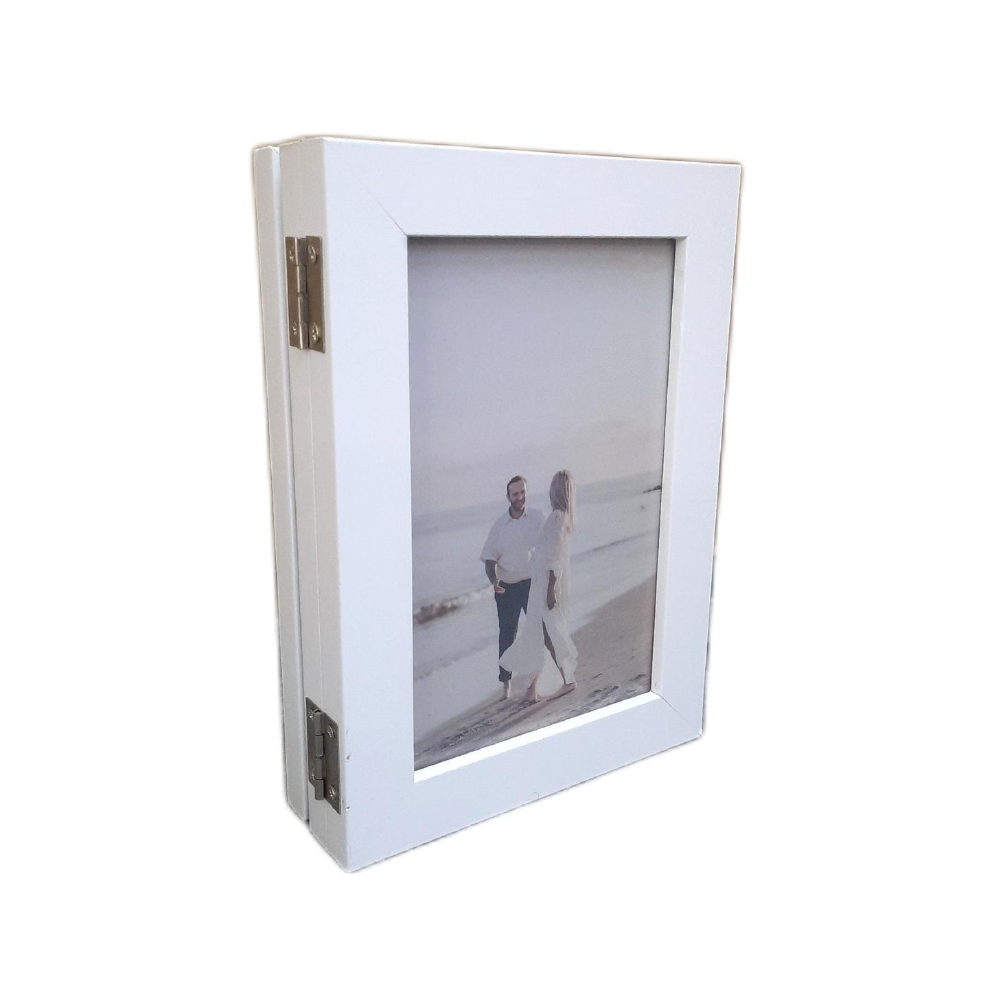 Feelhap Bilderrahmen Collage Holz Weiß 3 Bilderrahmen Holz für 3 Fotos Fotowand Dekoration Wohnaccessoires