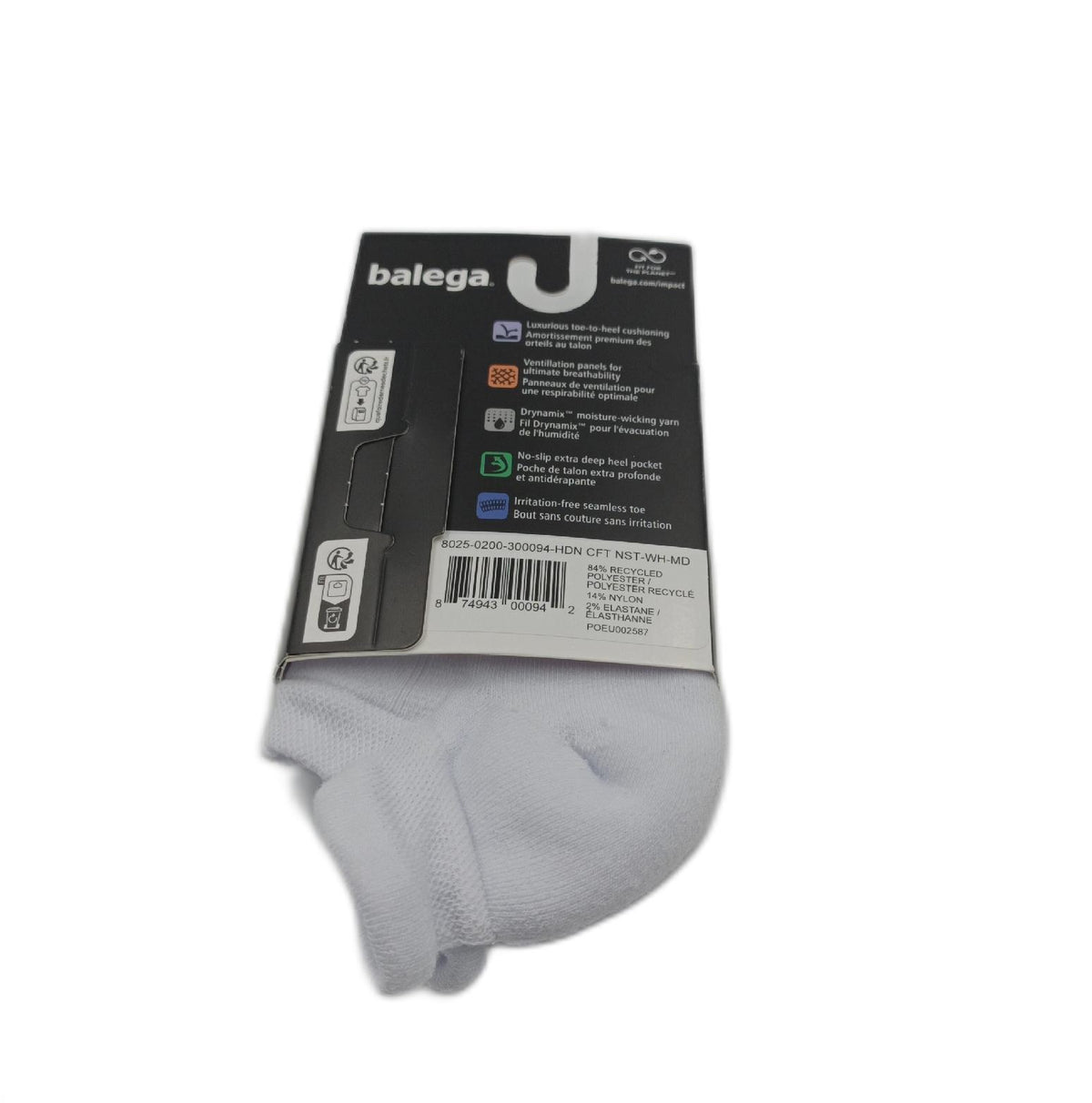 Balega Hidden Comfort No Show Socken optimale Daempfung und Passform Herrensocken