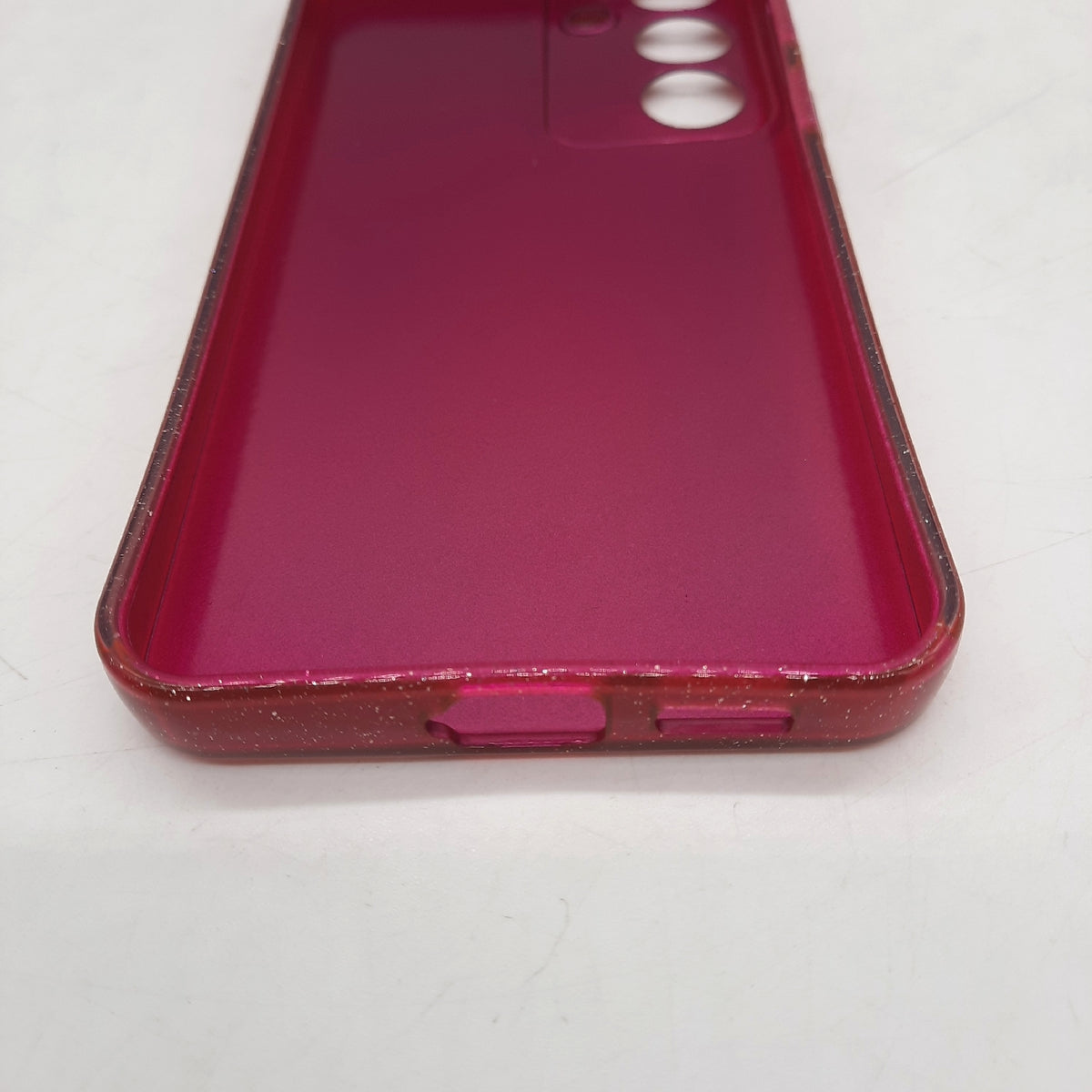 Eherui Glitzer Silikonhuelle fuer Samsung Galaxy S24 S25 Stoßfest Dünn Weich Anti Fingerabdruck Rose Lila