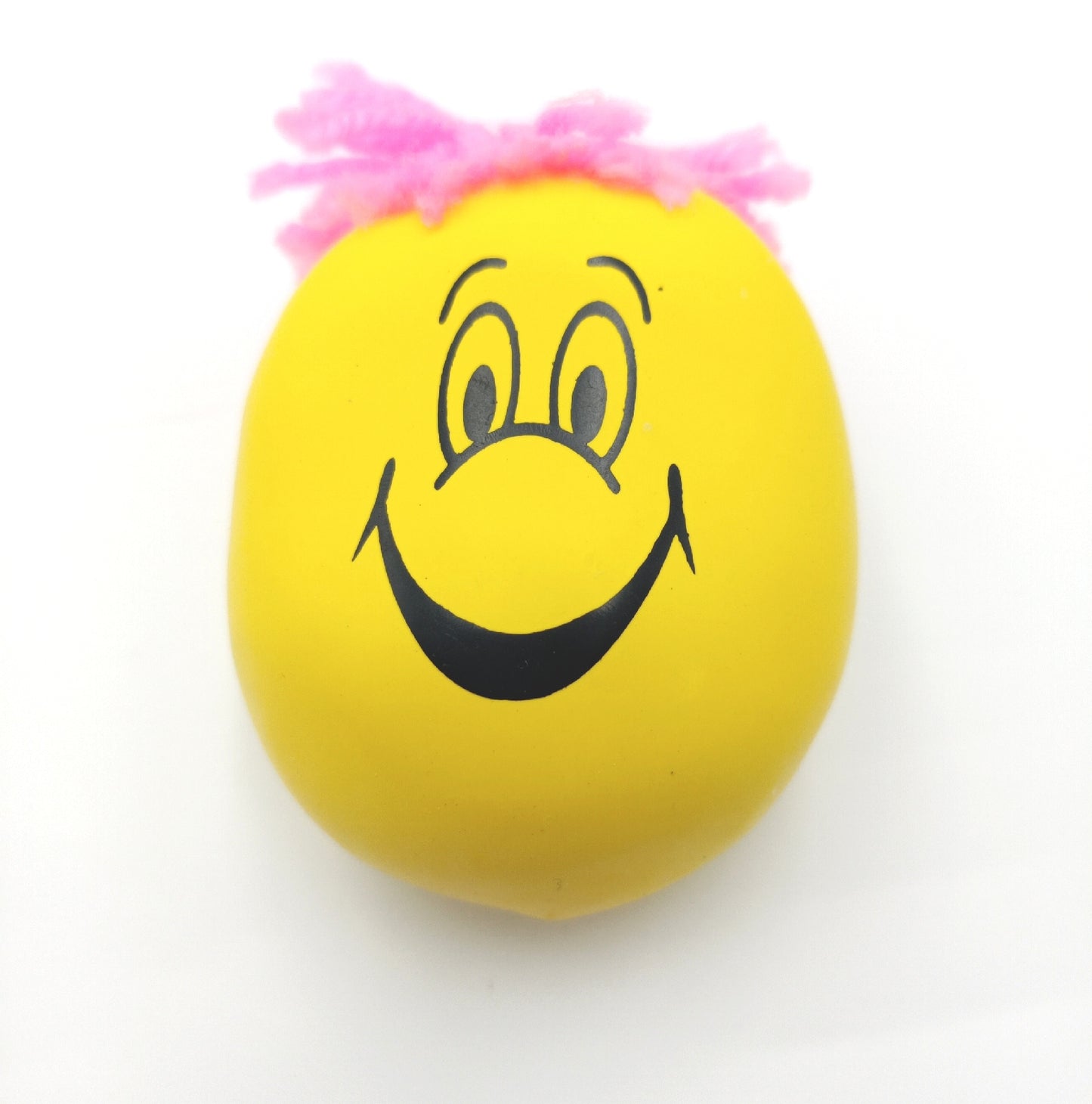 Relaxdays Stressball Set Antistress Knetball Grimasse Haare Spaß Entspannung Ball 8 cm 12er
