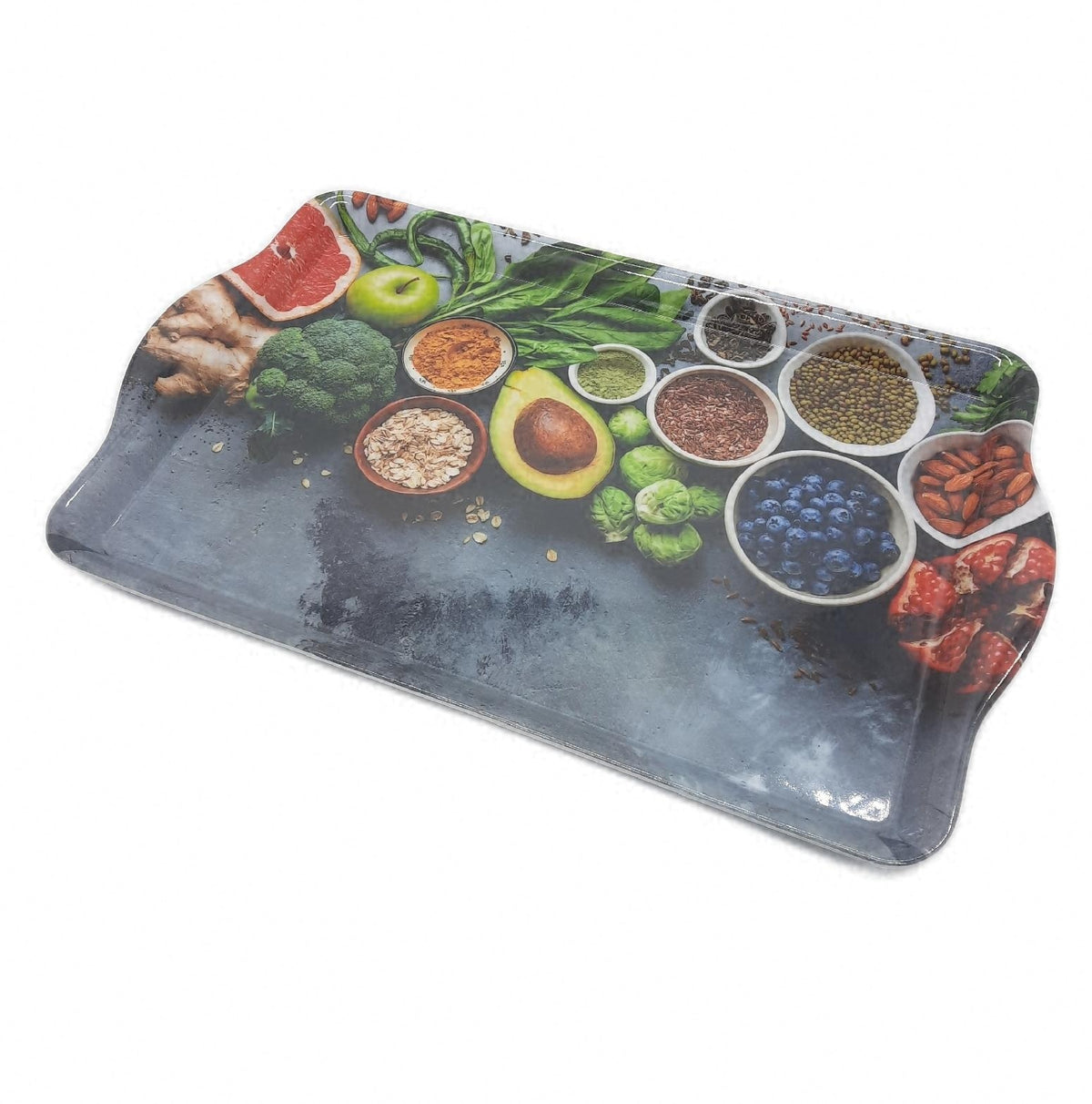 KESPER Serviertablett Melamin Kunststoff Motiv 48 x 30 x 35 cm leicht und robust