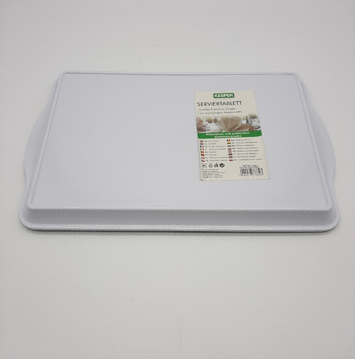 KESPER Serviertablett Melamin Kunststoff Motiv 48 x 30 x 35 cm leicht und robust