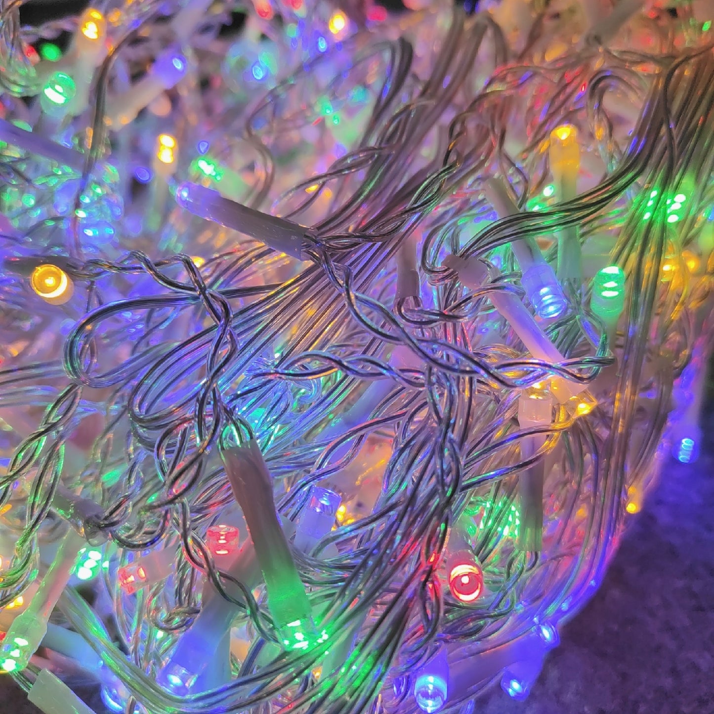 interGo Lichterkette Eisregen Beleuchtung Außen 10m 400 LED Timer Weihnachtsdeko