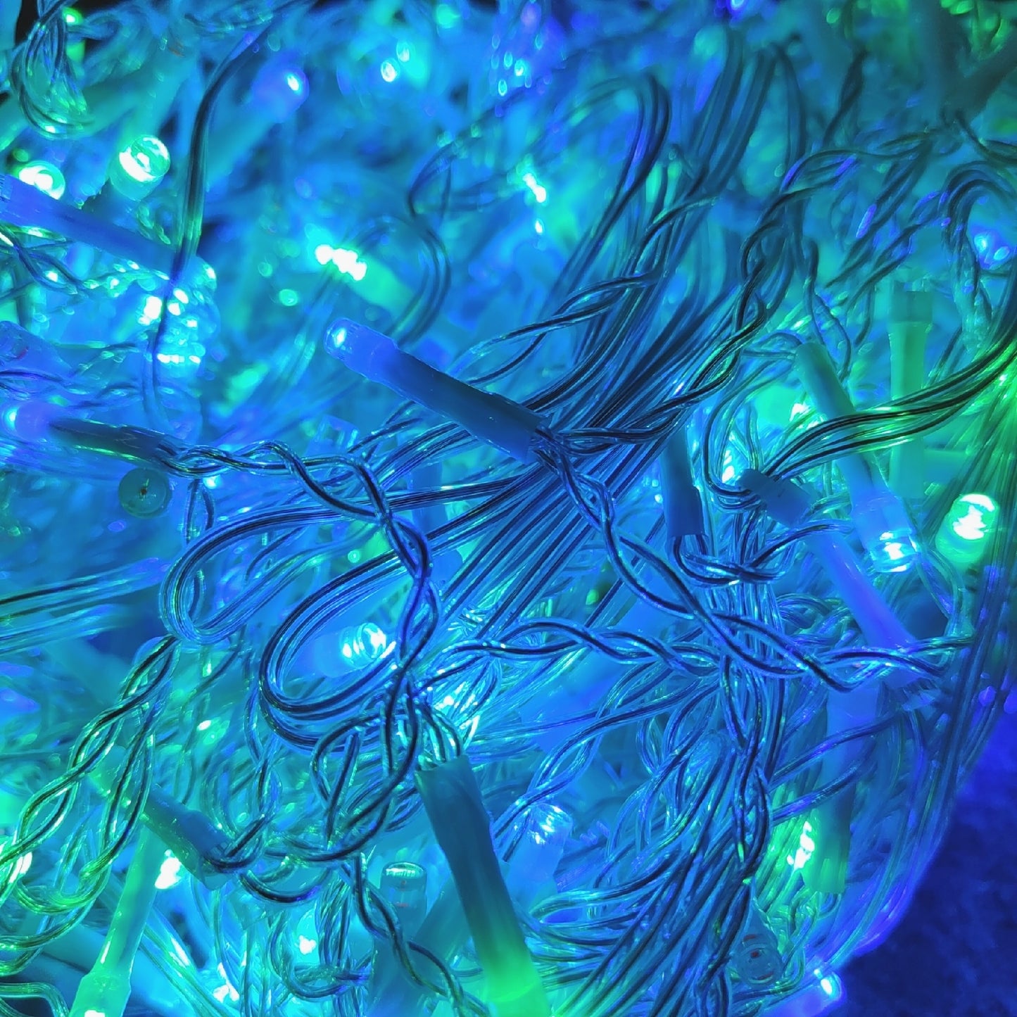 interGo Lichterkette Eisregen Beleuchtung Außen 10m 400 LED Timer Weihnachtsdeko