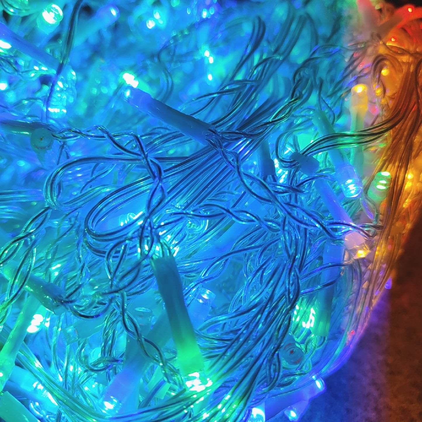 interGo Lichterkette Eisregen Beleuchtung Außen 10m 400 LED Timer Weihnachtsdeko