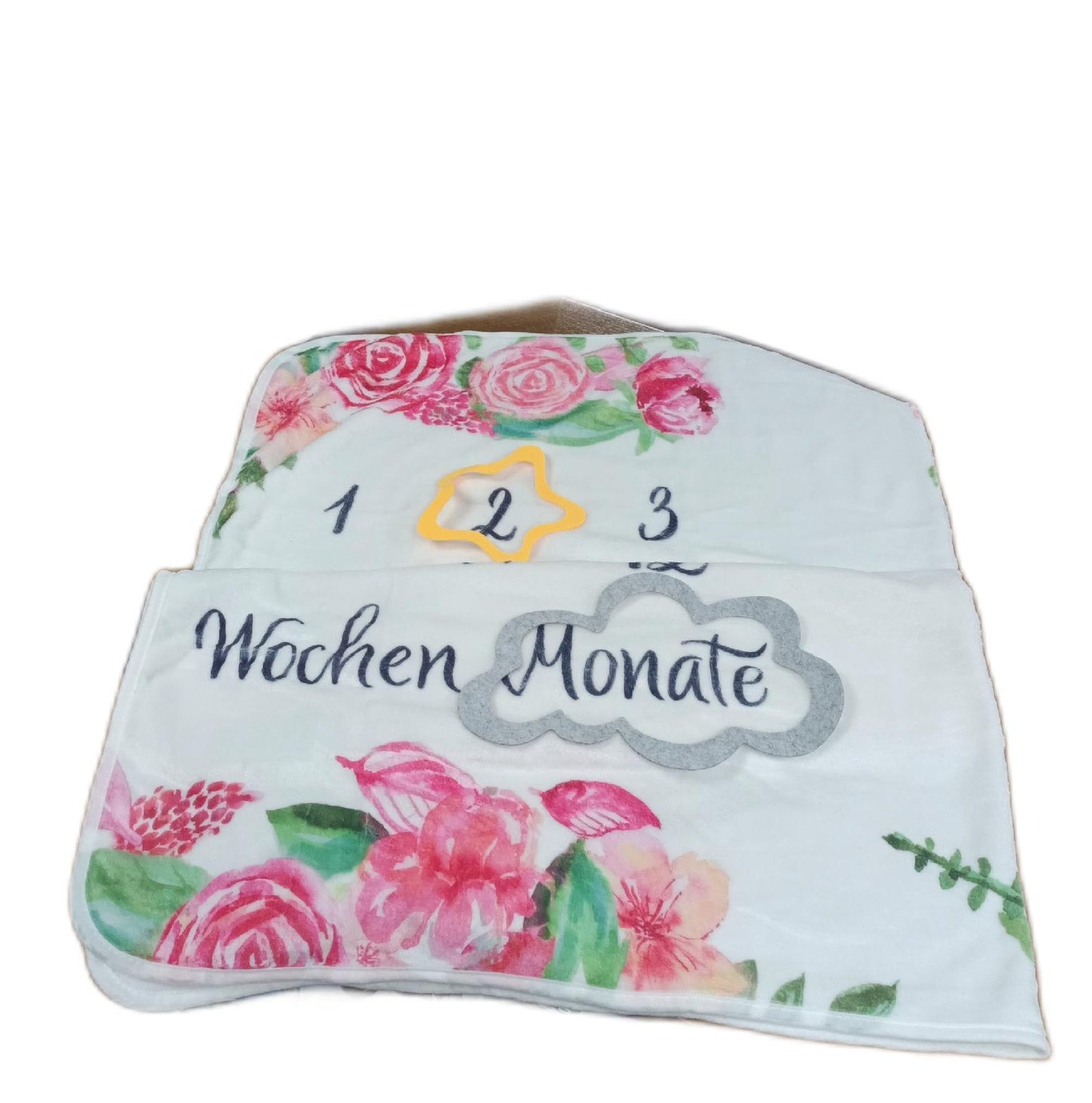 ODOXIA Baby Meilenstein Monatsdecke Baby Junge Mädchen Geschenkidee Erinnerung Erinnerungsdecke