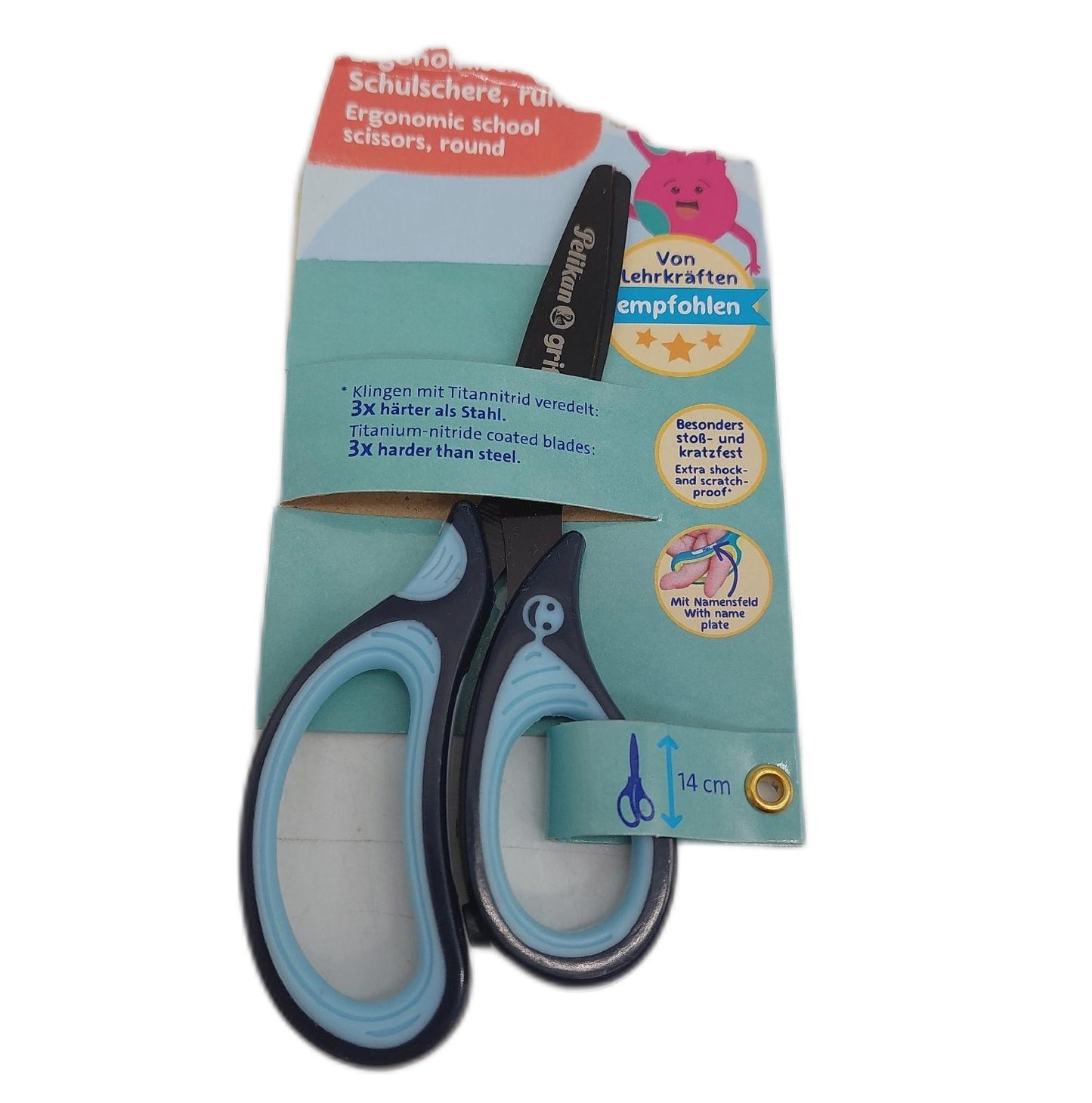 Pelikan 803502 griffix Schulschere Blau Rechtshänder Teacher Educational