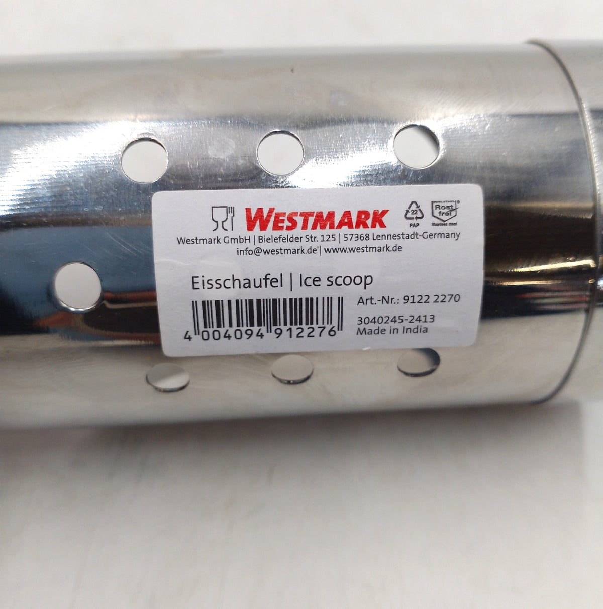 Westmark Eisschaufel Crushed Ice gelochte Schaufel Füllvolumen 120 ml gebrauchter Zustand