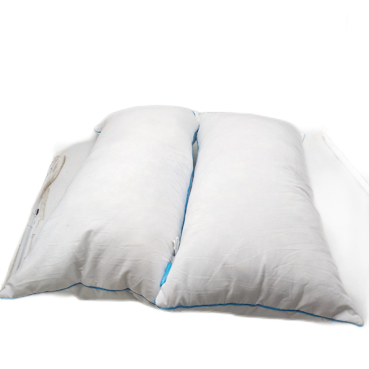 Linenspa Memory Foam Flake Kissen 40x80 cm 2er Set mittelfest Oeko Tex Weiß