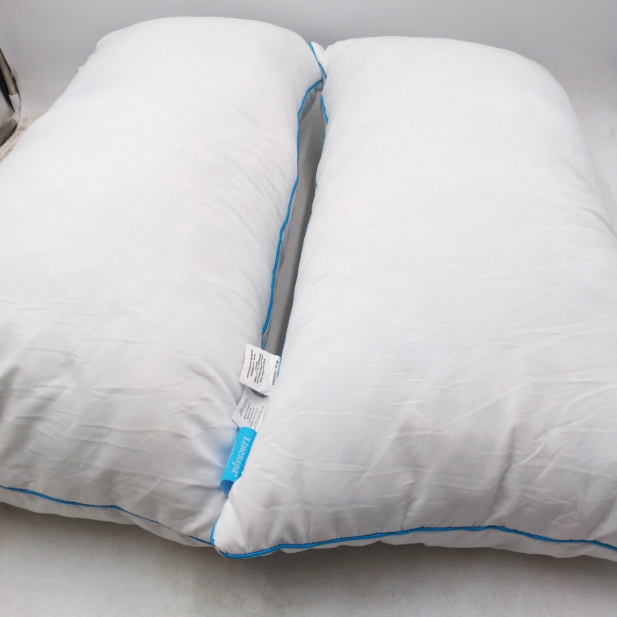 Linenspa Memory Foam Flake Kissen 40x80 cm 2er Set mittelfest Oeko Tex Weiß