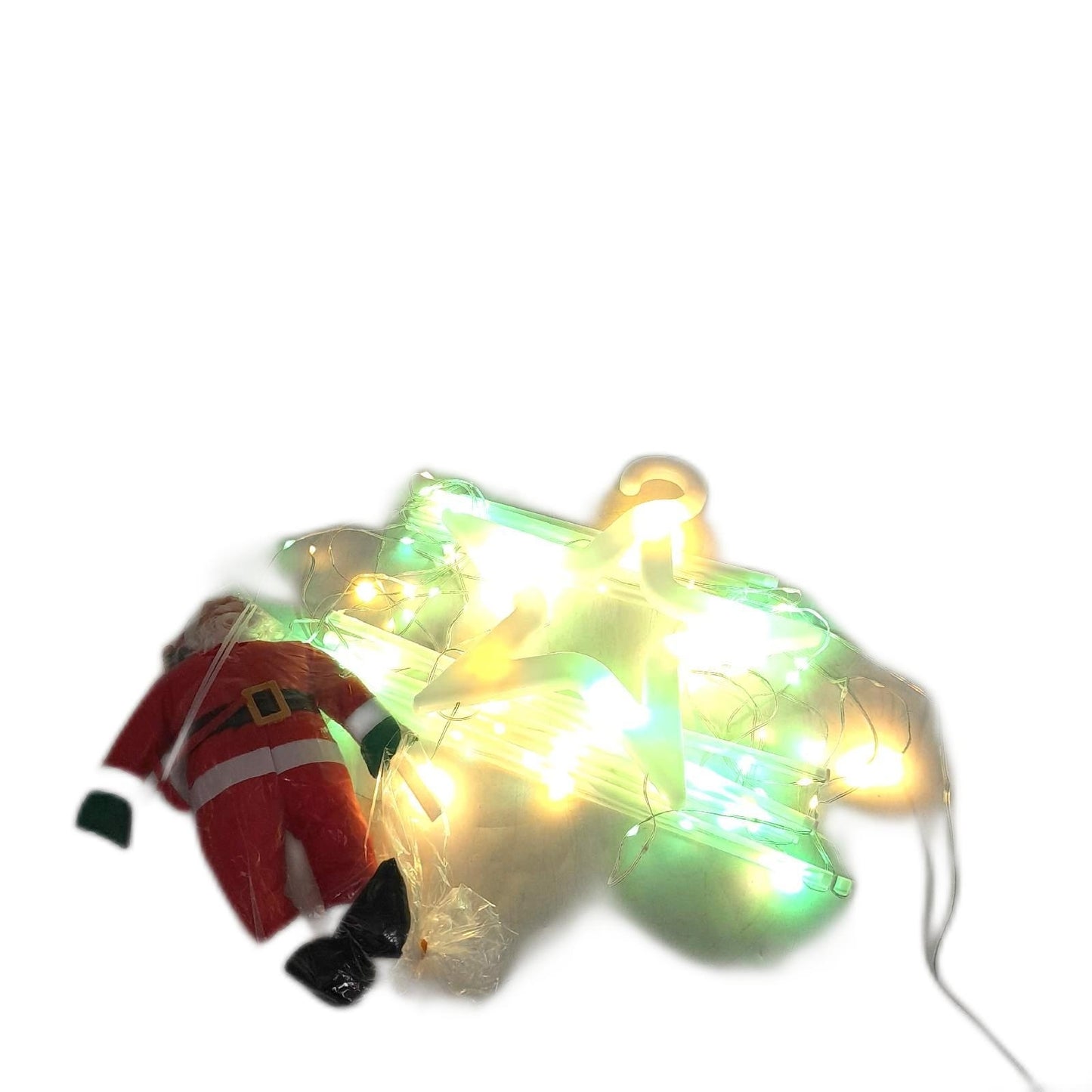 Opard Weihnachtsbeleuchtung Dekoration 12Ft3.65M Kletternder Weihnachtsmann Xmas