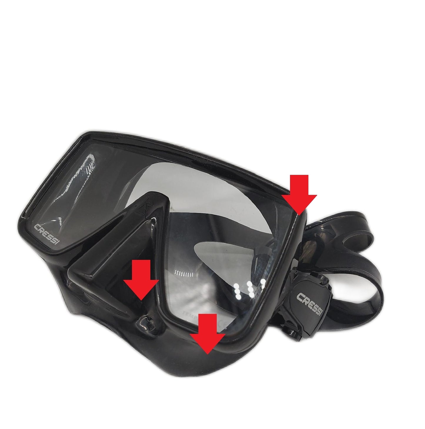 Cressi Taucherbrille Wassersport Schwimmbrille SF1 Negro Segeln Zubehör