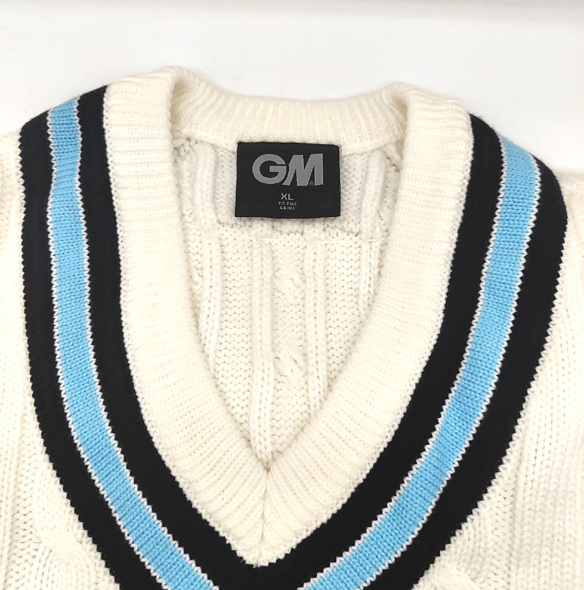 Gunn Moore GM Cricket Sweater Jumper Slipover Classic Heavy Cable  Größe XL