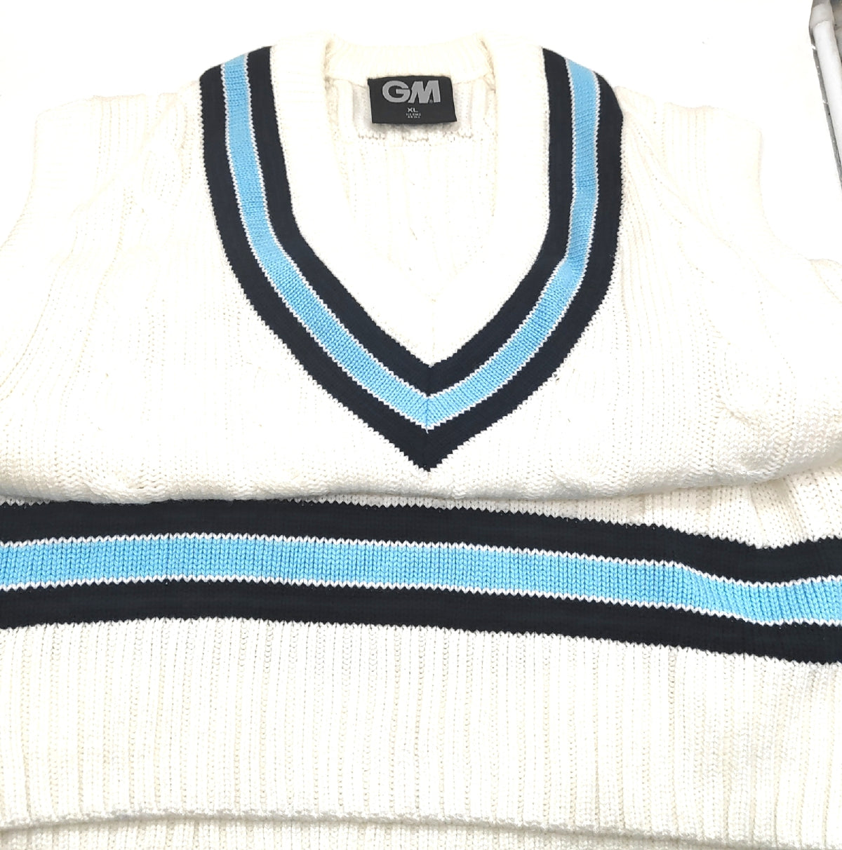 Gunn Moore GM Cricket Sweater Jumper Slipover Classic Heavy Cable  Größe XL