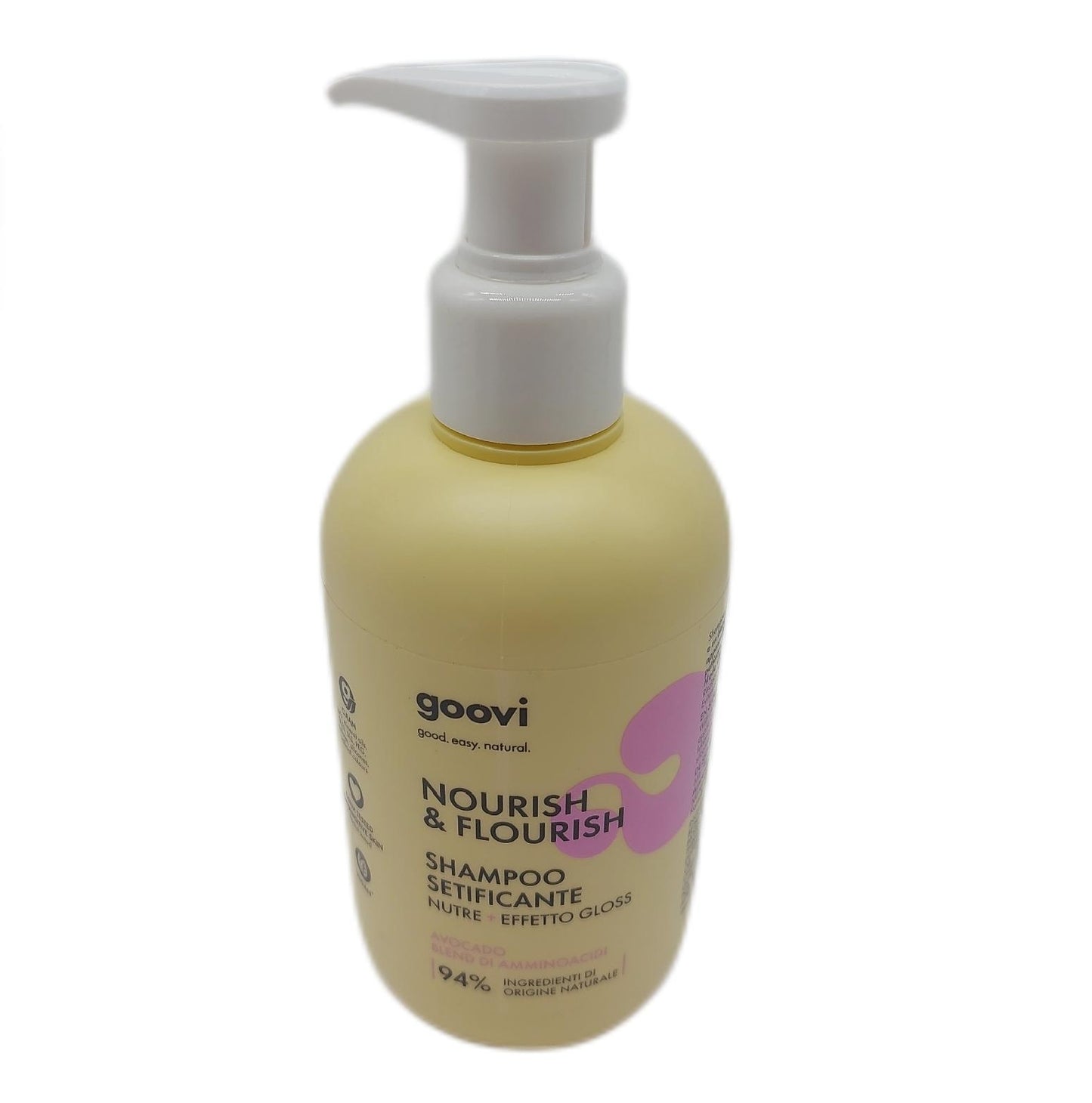 Goovi Shampoo Haarpflege Nourish and Flourish Nährendes und seidiges Shampoo mit Glanze