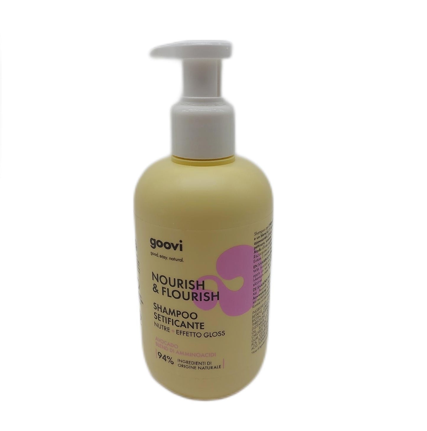 Goovi Shampoo Haarpflege Nourish and Flourish Nährendes und seidiges Shampoo mit Glanze