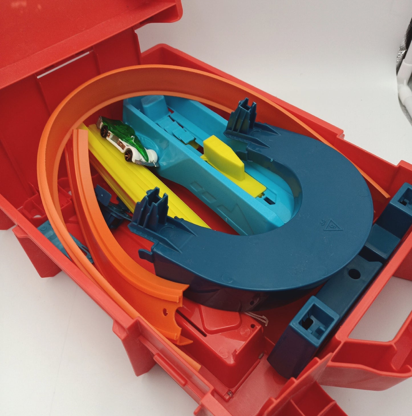 Hot Wheels Fuel Can Stunt Box Track Builder Unvollständig Teile fehlen